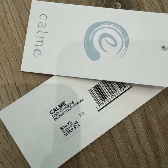 NWT JOHNNY WAS CALME Burgundy Strappy CROP sports Bra - Picture 4 of 8